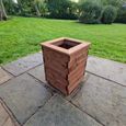 Garden Planter - Tall - Square - Redwood