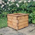 Valley Garden Planter - Small - Square - Oak