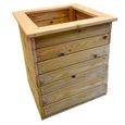 Deluxe Garden Planter - Large - Square - Timber Wood