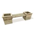 Garden Planter Bench - Timber Wood