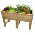 Garden Veg Trough - Raised - Super Heavy Duty - Timber Wood