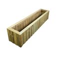 Log Lap Garden Planter Trough - Timber Wood