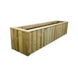 Log Lap Garden Planter Trough - Timber Wood