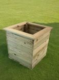 Deluxe Timber Wood Square Garden Planter