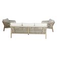 Martinique Garden Sofa Set - 3 Seater - Light Brown