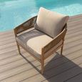 Porto Garden Sofa Set - 2 Seater - Sandstone