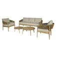 Porto Garden Sofa Set - 3 Seater - Sandstone