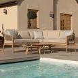Porto Corner Garden Sofa Set - Sandstone