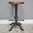Round Stool - Industrial Style - Metal