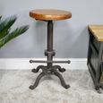 Round Stool - Industrial Style - Metal