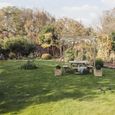 Westwood Garden Picnic Table Set - Square - 4 Benches