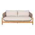Terracina Garden Lounge Sofa - 2 Seater - Beige Rope
