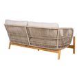 Terracina Garden Lounge Sofa - 2 Seater - Beige Rope