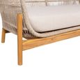 Terracina Garden Lounge Sofa - 2 Seater - Beige Rope