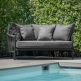 Milan Garden Daybed - Charcoal