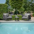 Milan Garden Lounge Set - Charcoal
