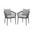 Monaco Garden Dining Chairs - Set of 2 - Ivy Green