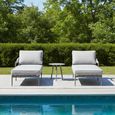 Florence Garden Sun Lounger Set - Cool Linen