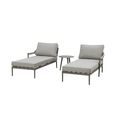 Florence Garden Sun Lounger Set - Cool Linen