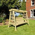 Cottage Redwood 3 Seater Garden Swing