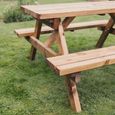 Churnet Valley Deluxe Redwood Garden Picnic Table - 150cm