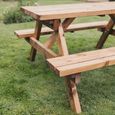 Churnet Valley Deluxe Redwood Garden Picnic Table - 150cm