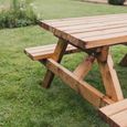 Churnet Valley Deluxe Redwood Garden Picnic Table - 180cm