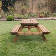 Churnet Valley Deluxe Redwood Garden Picnic Table - 180cm
