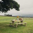 Churnet Valley Lunar Redwood Garden Picnic Table - 180cm