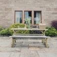 Churnet Valley Lunar Redwood Garden Picnic Table - 180cm