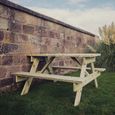 Churnet Valley Traditional Redwood Garden Picnic Table -140cm