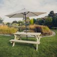 Churnet Valley Traditional Redwood Garden Picnic Table -180cm