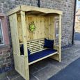 Churnet Valley Four Season Timber Wood 3 Seater Garden Arbour