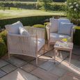 Havana Garden Lounge Set - 2 Seater - Natural Linen