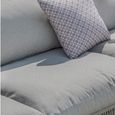 Maldives Small Corner Garden Sofa Set - with Coffee Table - Cool Linen