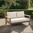 Sicily Garden Sofa - 2 Seater - Cafe Latte