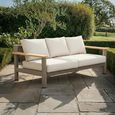 Sicily Garden Sofa - 3 Seater - Cafe Latte