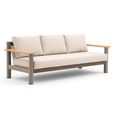 Sicily Garden Sofa - 3 Seater - Cafe Latte