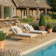 Burford Garden Sun Lounger Set - Almond