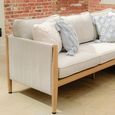 Burford Large Corner Sofa Set - Coffee Table - Ceramic Top - Almond