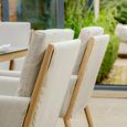 Burford Square Garden Dining Set - 8 Seater - 150cm - Ceramic Top - Almond