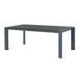 Ambition Garden Extending Dining Set - 10 Seater - Ceramic Top - Zinc Grey