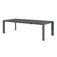 Ambition Garden Extending Dining Set - 10 Seater - Ceramic Top - Zinc Grey