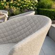 Ambition Oval Garden Dining Set - 6 Seater - 180cm - Ceramic Top - Latte