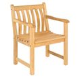 Roble Wood Broadfield Garden Dining Armchair - Set of 2
