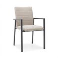 Ibiza Garden Dining Armchair - Set of 2 - Oatmeal Fabric