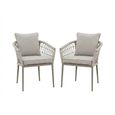 Monaco Garden Dining Armchair - Set of 2 - Cool Linen