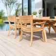 Sorrento Garden Dining Armchair - Set of 2 - Teak Wood