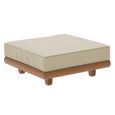 Sorrento Garden Ottoman Footstool - Teak Wood
