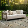 Ibiza Garden Sofa - 3 Seater - Latte